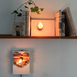 Interior lamp "CANVAS" wooden heart 2枚目の画像