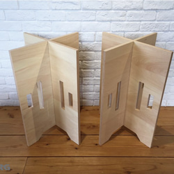 簡単に組めるテーブル脚　組立式　木製（シナ）　積層合板　ナチュラル 1枚目の画像