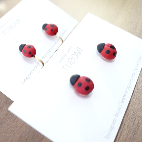 てんとう虫 ピアス A ピアス（スタッド・一粒） TUBOMI* 通販