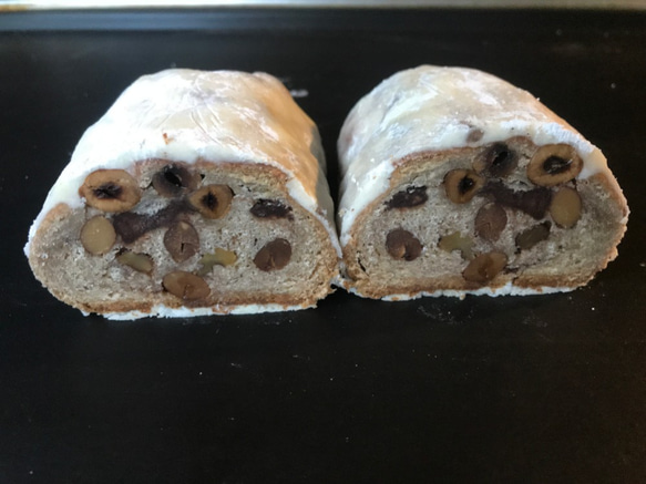 クリスマス期間限定　Premium Stollen 自家製天然酵母プレミアムシュトレン　L  [受注生産] 2枚目の画像