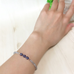 ＊ラブラドライトplusアイオライト＊bracelet＊ 6枚目の画像