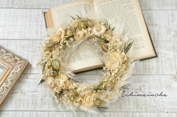 wreath ～champagne color～  L size 1枚目の画像