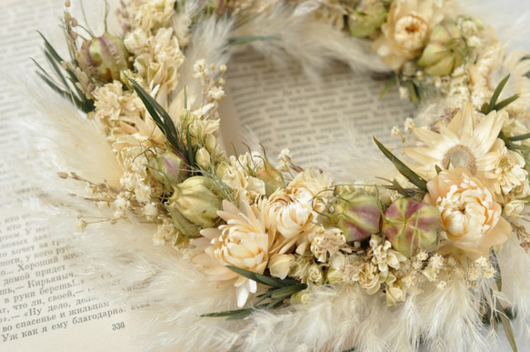 wreath ～champagne color～  L size 3枚目の画像