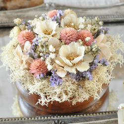 ✽母の日におすすめ✽甘い砂糖菓子のようなお花たち　acacia bowl  ～sugar～ 2枚目の画像