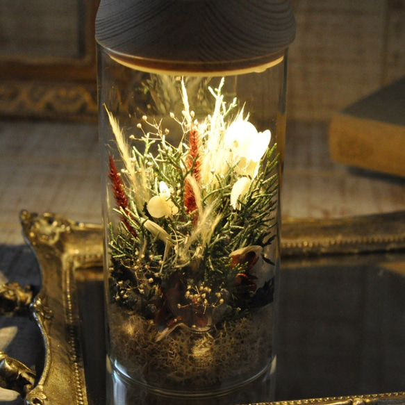 【 silver 】✽優しくお花を照らす✽心安らぐ lamp flower  S 9枚目の画像