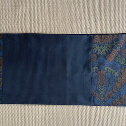 2020初売り　絹の衣装袋付き　着物リメイク　7マルキ大島紬　巾広スヌード　ハンドメイド 5枚目の画像