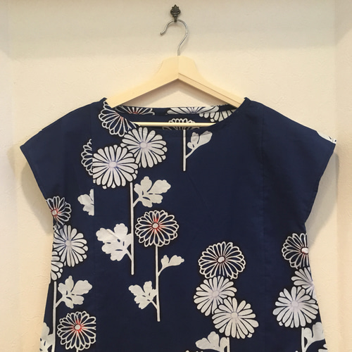 着物リメイク＊ハンドメイド＊ポップな菊柄浴衣のセットアップ＊夏祭り  