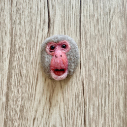 嘿！日本獼猴臉胸針 第1張的照片