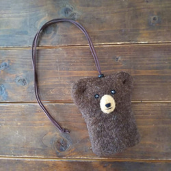 【Creema Limited】棕熊鑰匙包1 第1張的照片
