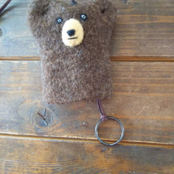 【Creema Limited】棕熊鑰匙包1 第3張的照片