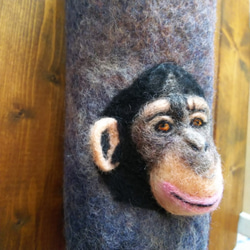 チンパンジーのうっかりさん（ペットボトルホルダー） 2枚目の画像