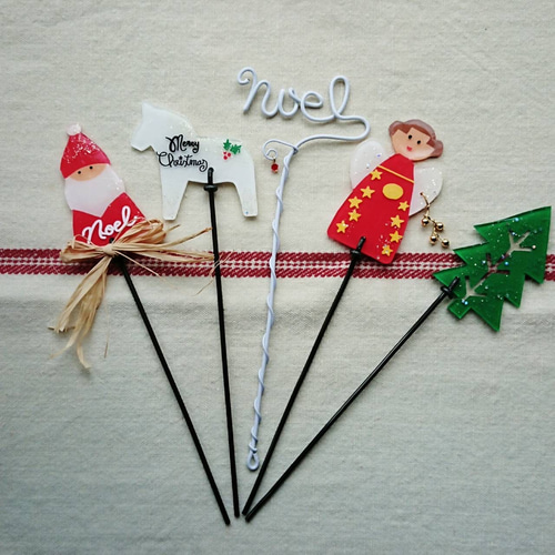 ワイヤークラフト クリスマス ガーデンピック ミニセット その他