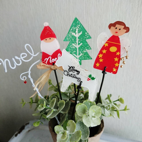 ワイヤークラフト クリスマス ガーデンピック ミニセット その他