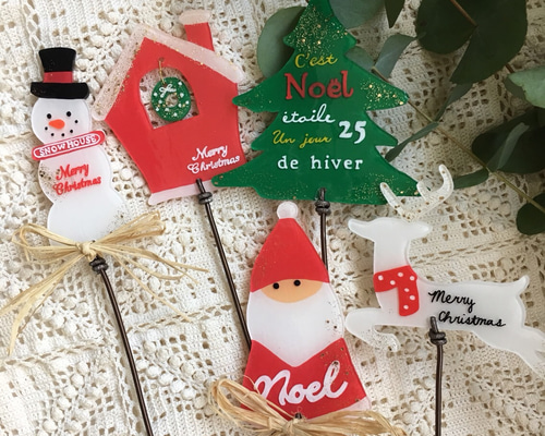 再販❁︎クリスマスガーデンピックセット その他インテリア雑貨 ccc 