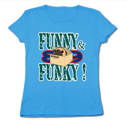 【送料無料】〈受注生産〉FUNNY&FUNKY!箱入りパグ（フォーン）リブクルーネックTシャツ 6枚目の画像