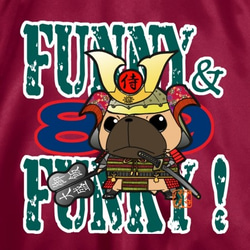 FUNNY&FUNKY! パグ武将（フォーン）スタジアムジャンパー 2枚目の画像