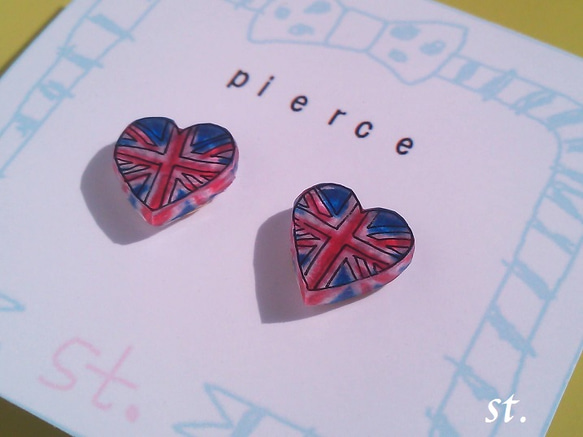 [再]i love UK 【ピアス】 3枚目の画像