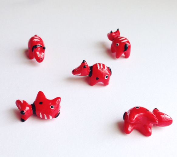 【特集掲載】赤べこピアス/イヤリング 3枚目の画像