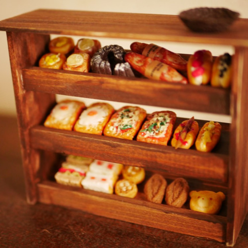 パン屋のディスプレイ棚ミニチュア その他インテリア雑貨 maron 通販