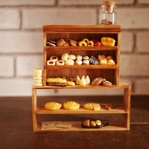 ミニチュア好きに並べられるパン棚セット その他置物 maron 通販