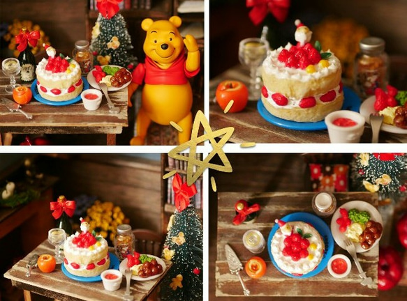 クリスマスケーキのミニチュア 6枚目の画像