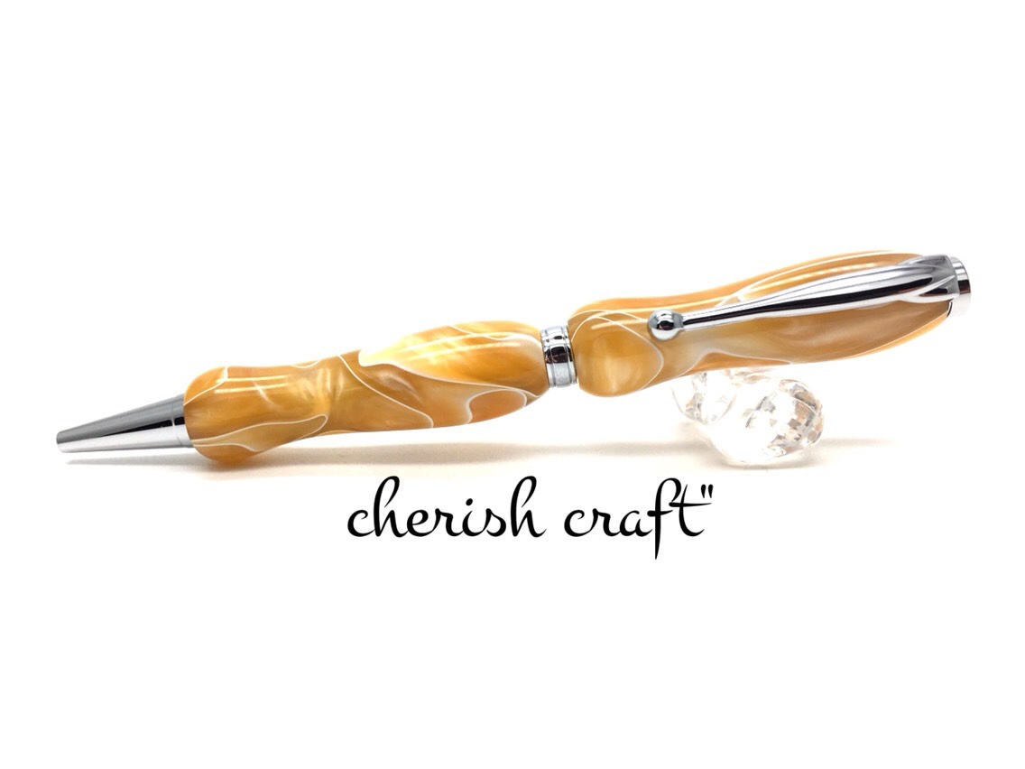 手作りボールペン♪大切な方へのプレゼントやギフトにオススメ☆Stylishシャンパンゴールド☆【送料無料】