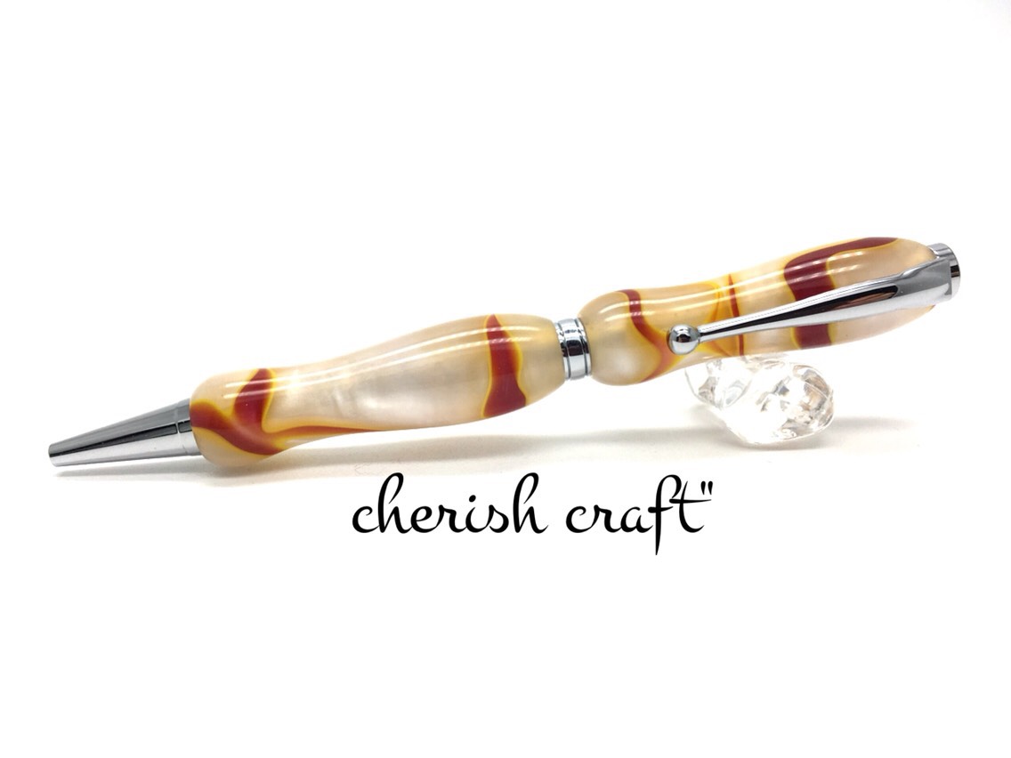 手作りボールペン♪大切な方へのプレゼントやギフトにオススメ☆Stylishアップルピール☆【送料無料】