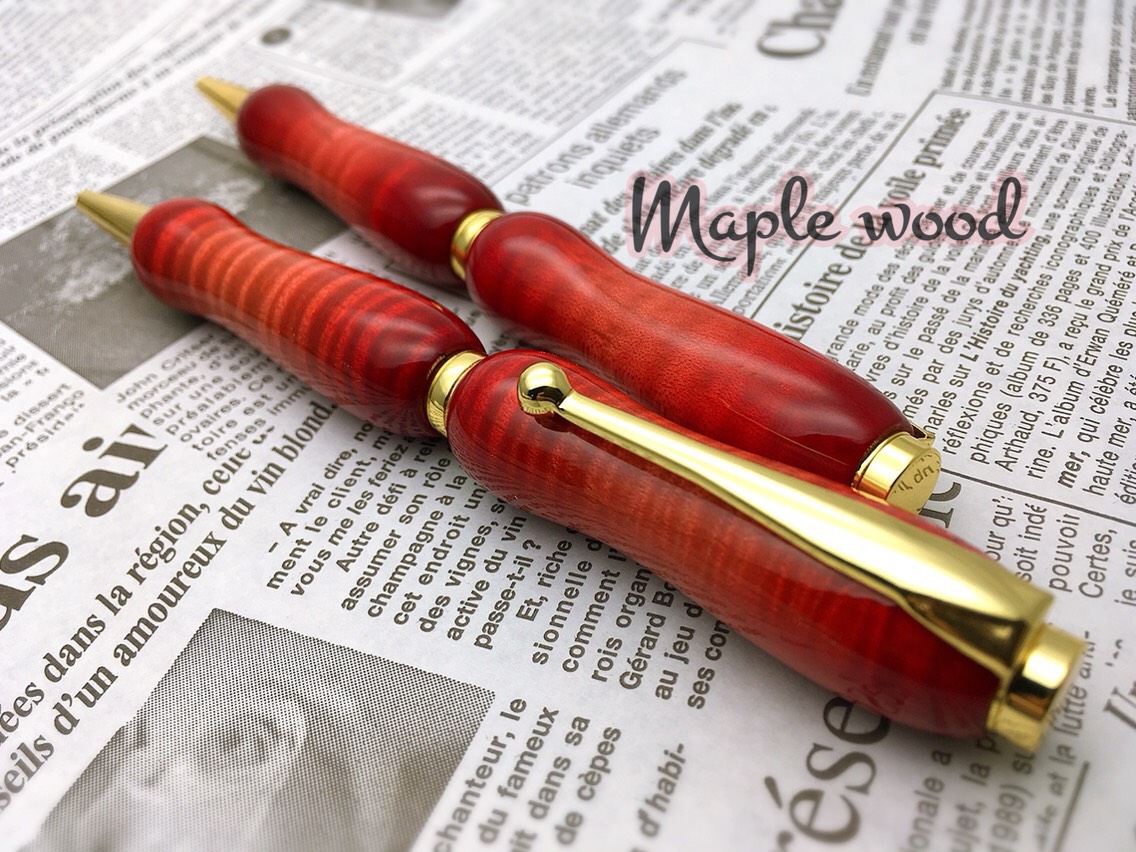 キャンディレッドギター塗装☆Handmadeボールペン☆【送料無料】