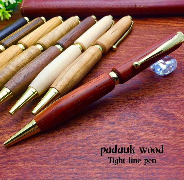 パドックの木で作る tight lineボールペン 大切な方へのプレゼントやギフトにおすすめ♪名入れ可【送料無料】