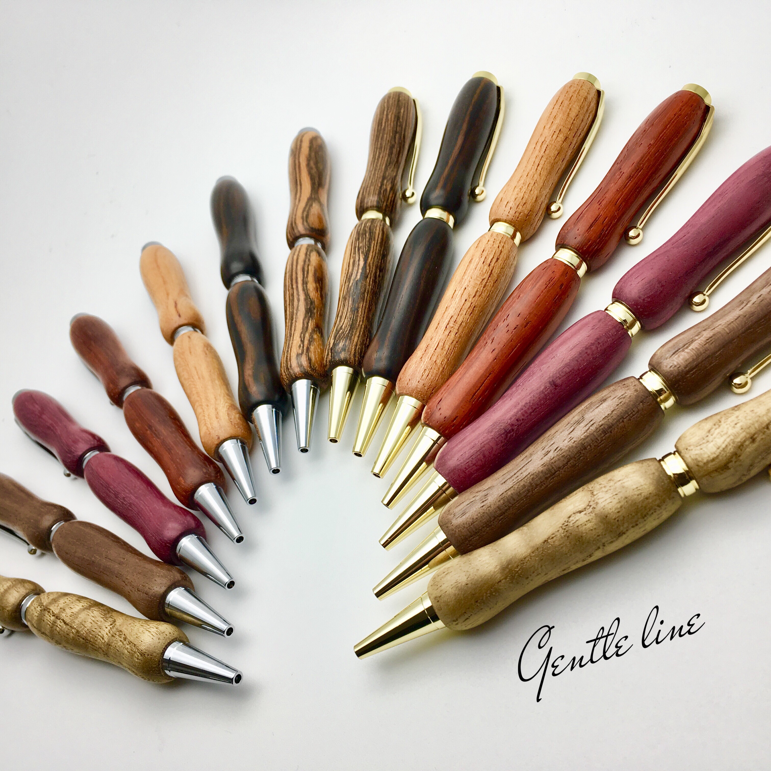 Gentle line パープルハート ボールペン 大切な方へのプレゼントやギフトに♪ 名入れ可【送料無料】