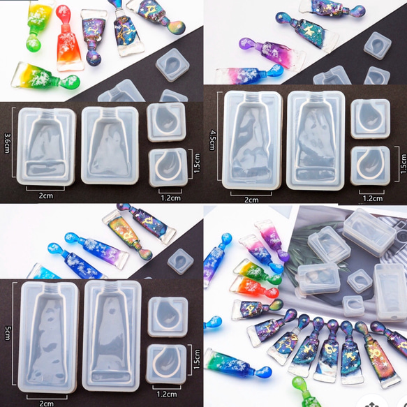 絵の具チューブ シリコンモールド 樹脂・レジン 鈴鳴り屋 通販 8381819  