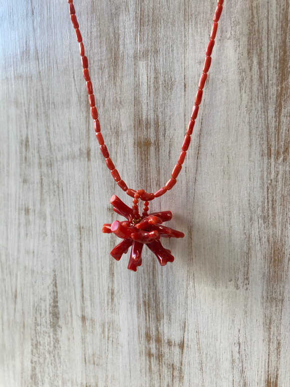 10.000円ネックレス.赤珊瑚.2021.1.12 7枚目の画像