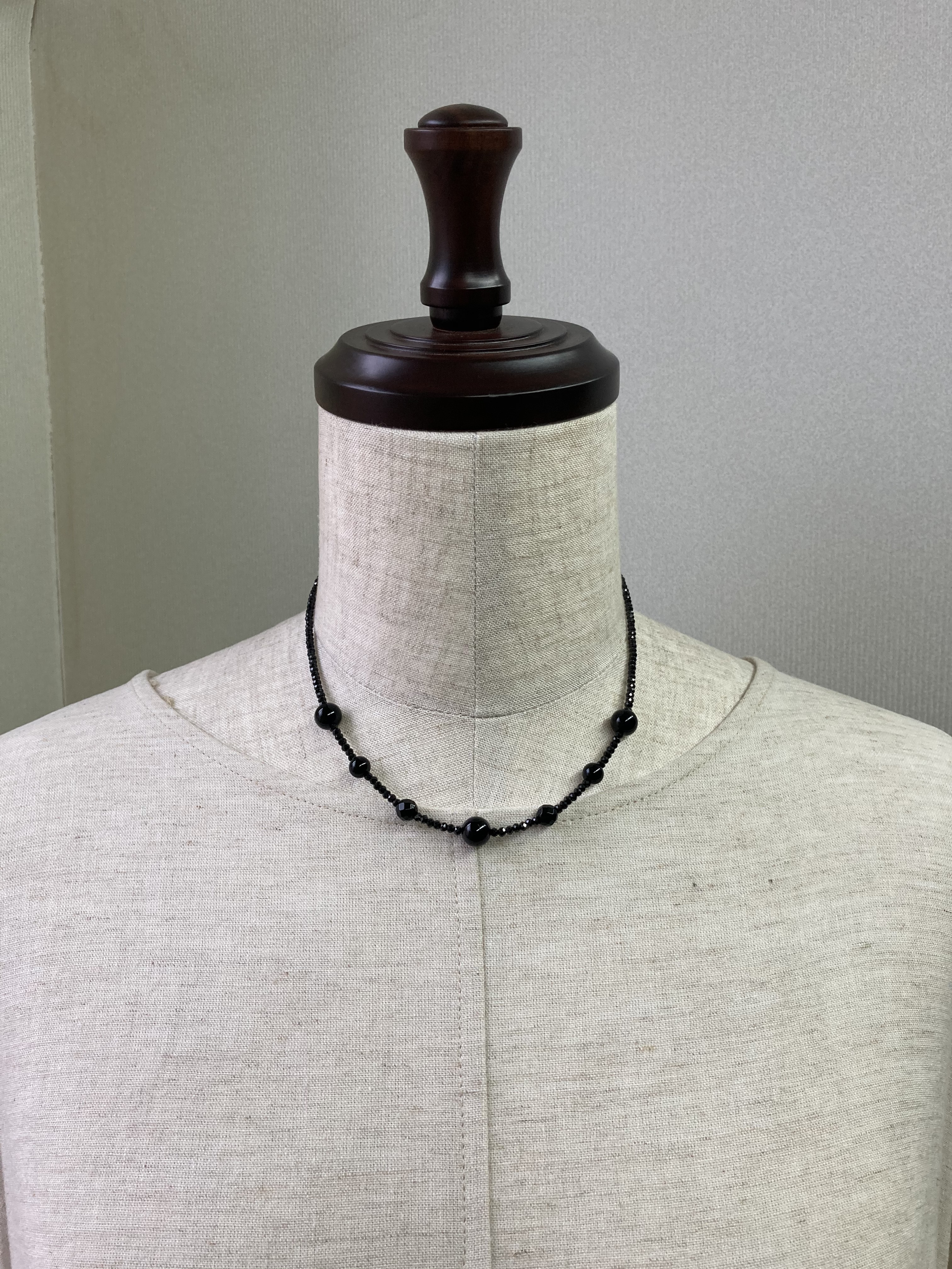 オニキス.ブラックスピネルネックレス