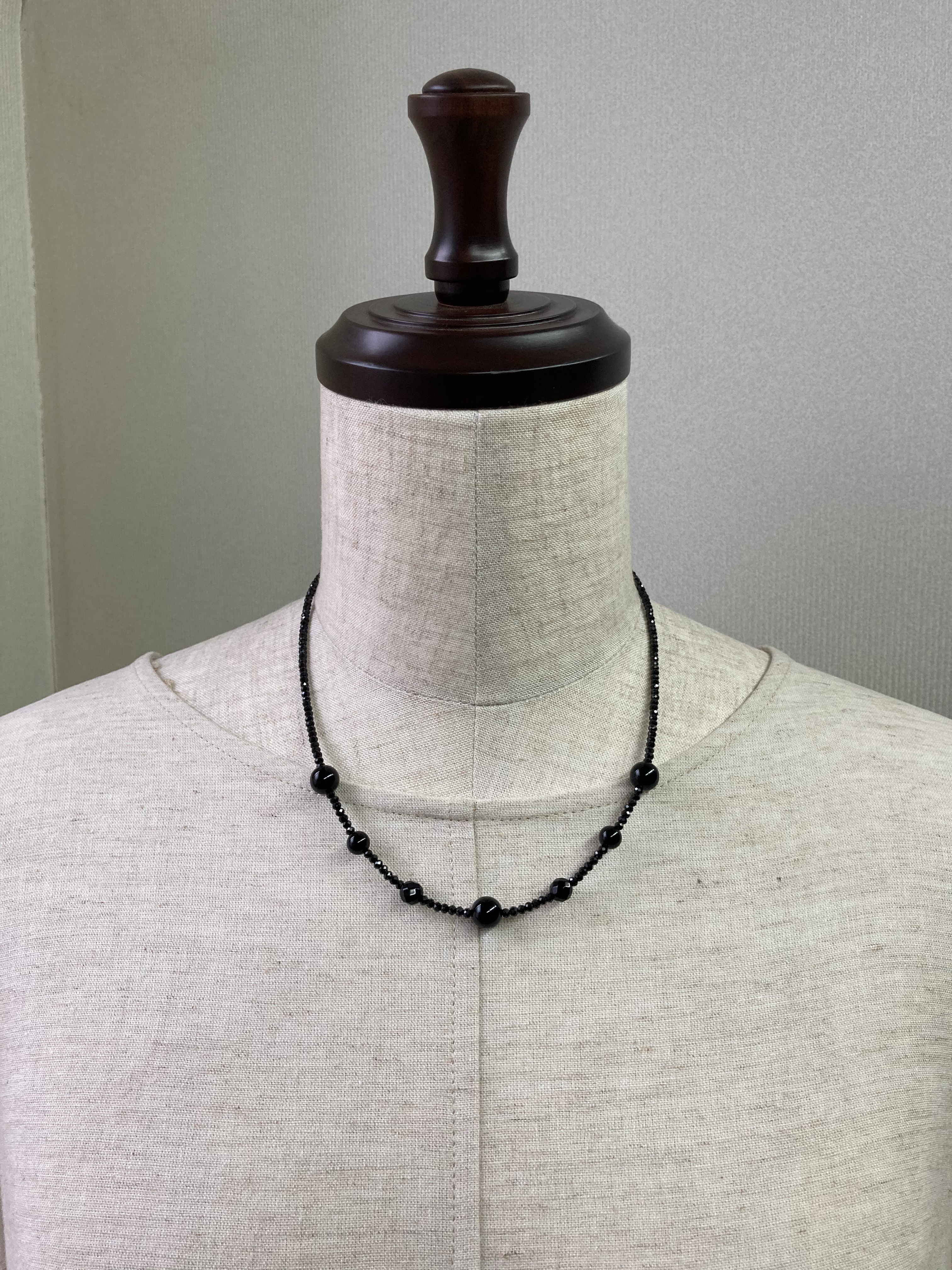 オニキス.ブラックスピネルネックレス