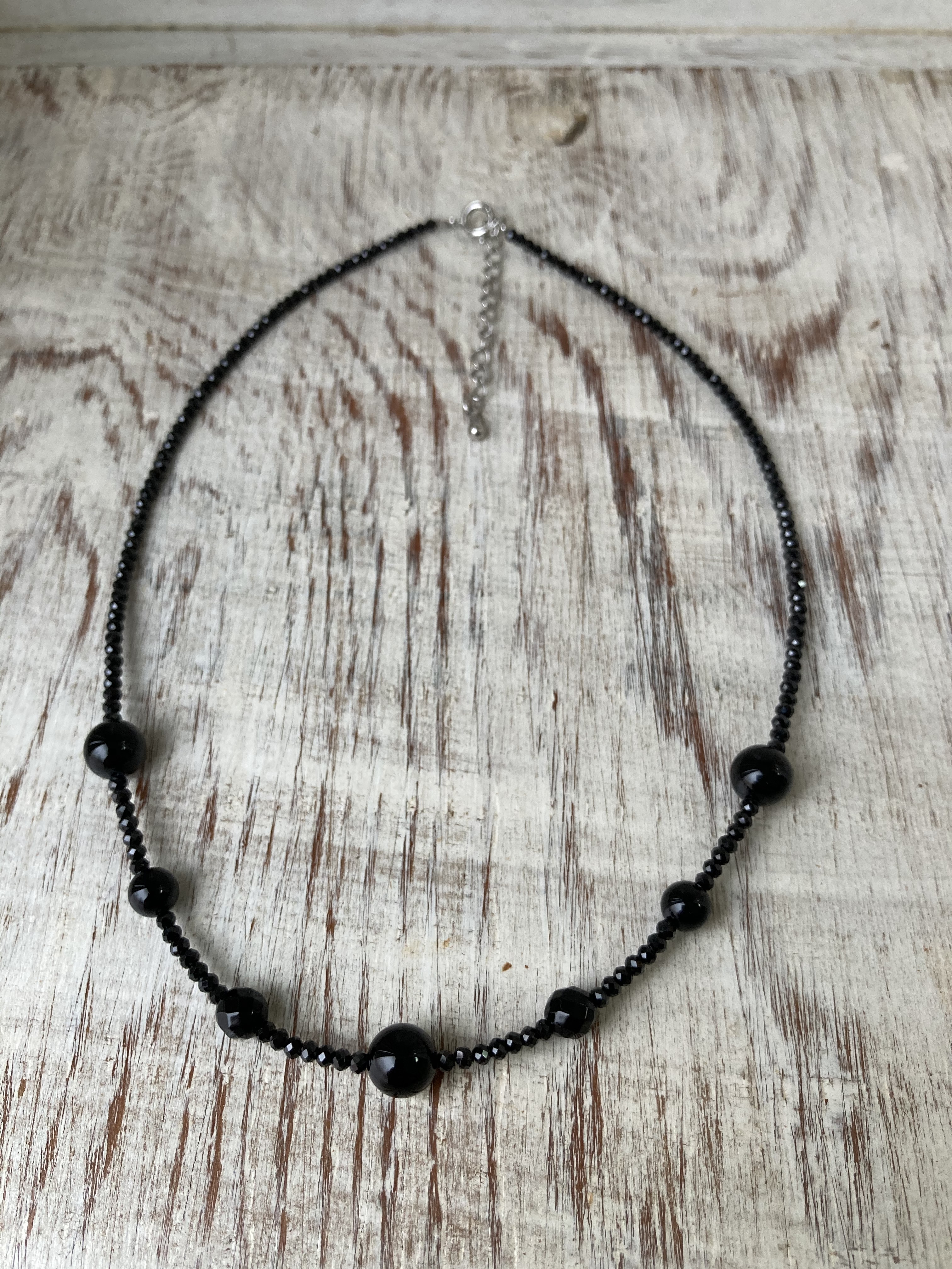 オニキス.ブラックスピネルネックレス