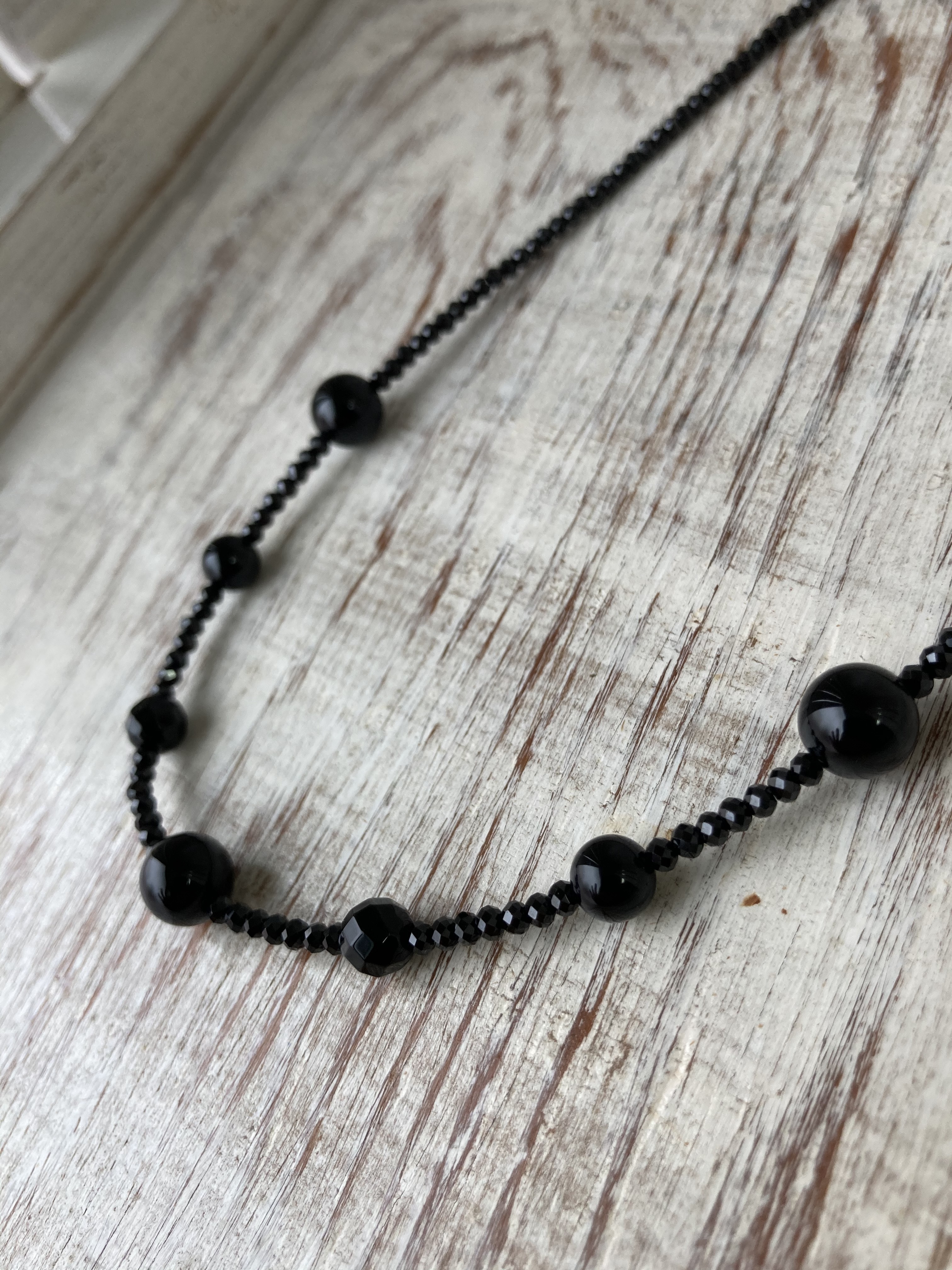 オニキス.ブラックスピネルネックレス