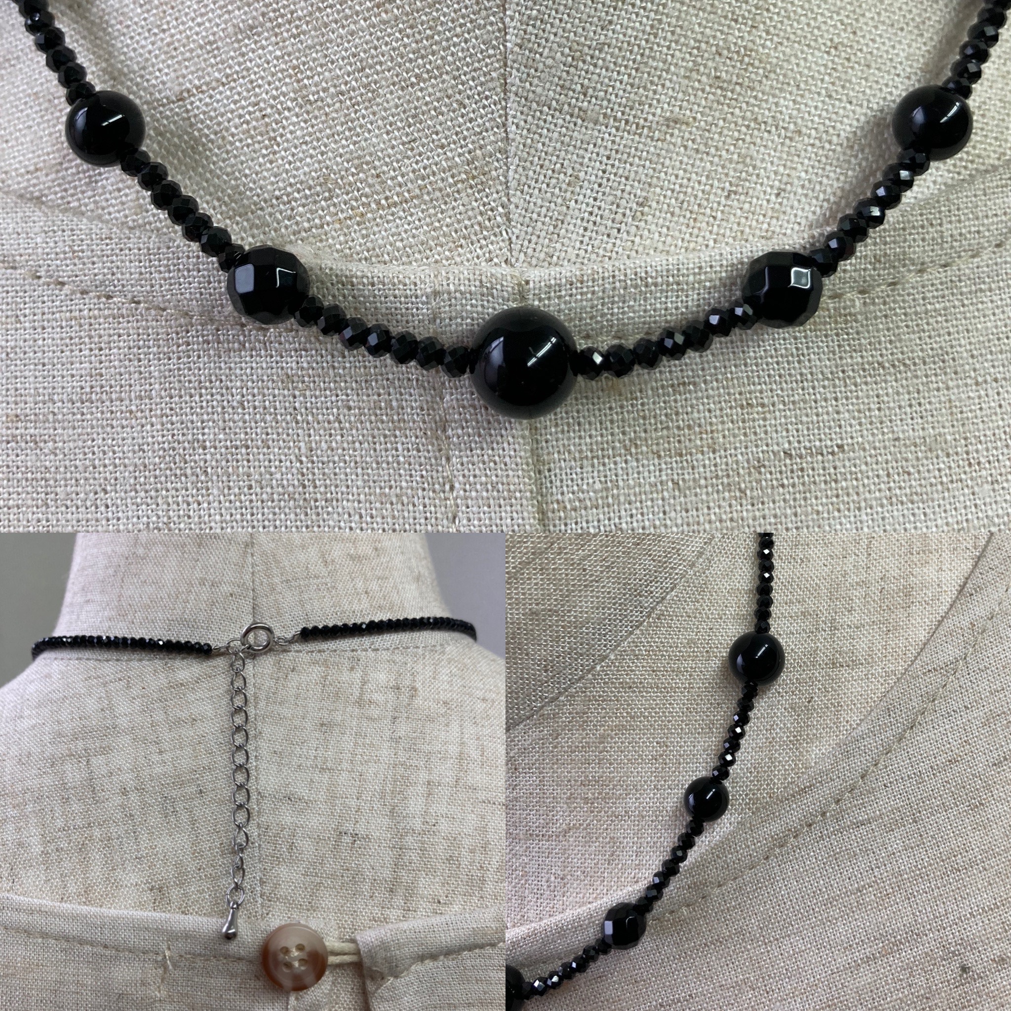 オニキス.ブラックスピネルネックレス