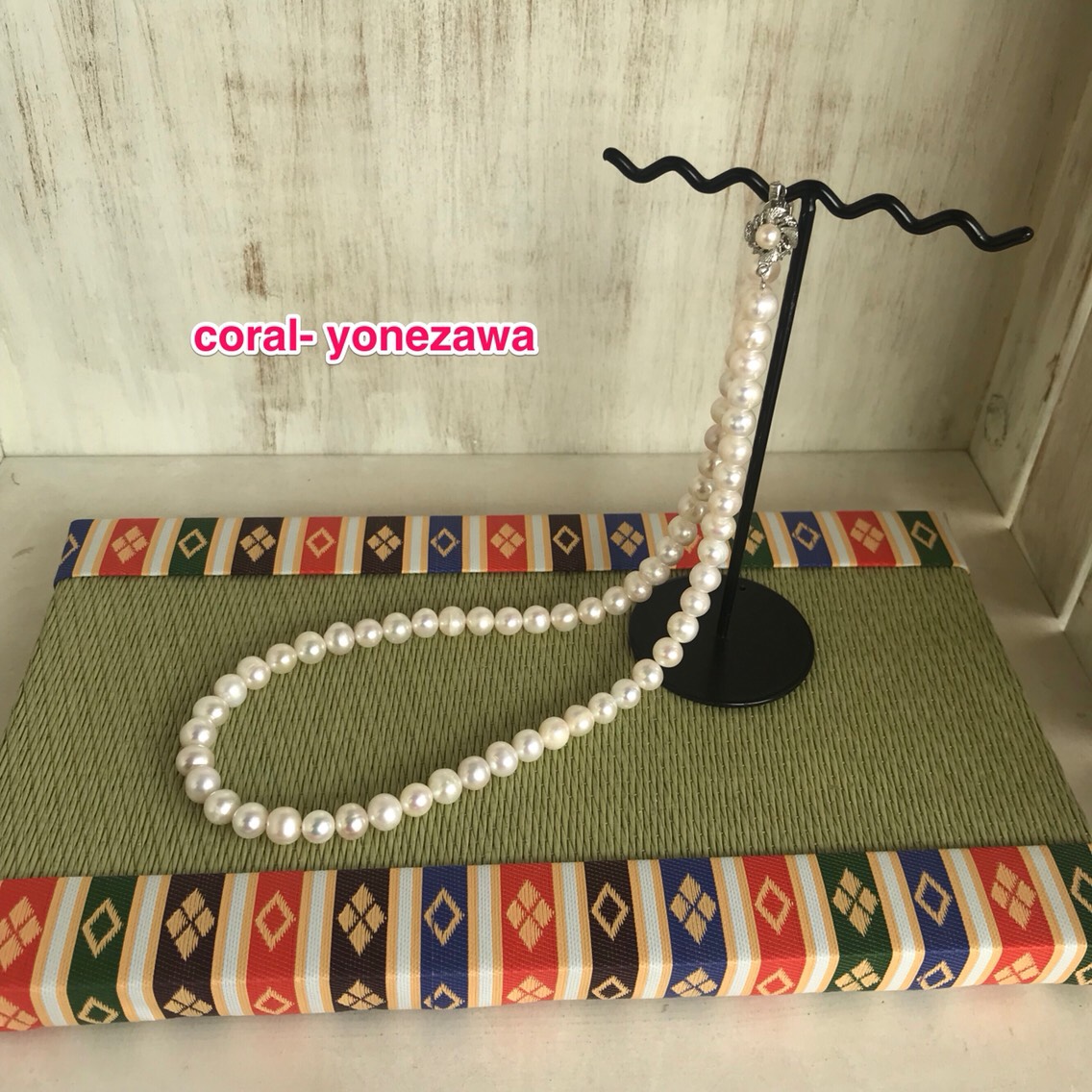 ホワイト.淡水パールネックレス★