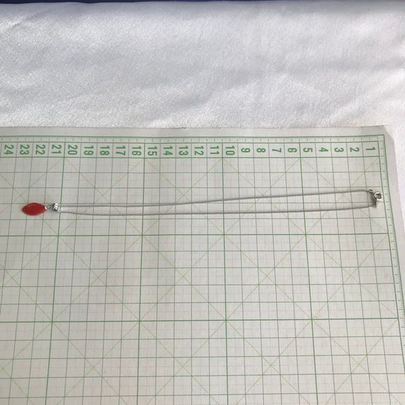 珊瑚ペンダント「トップシルバー」 4枚目の画像