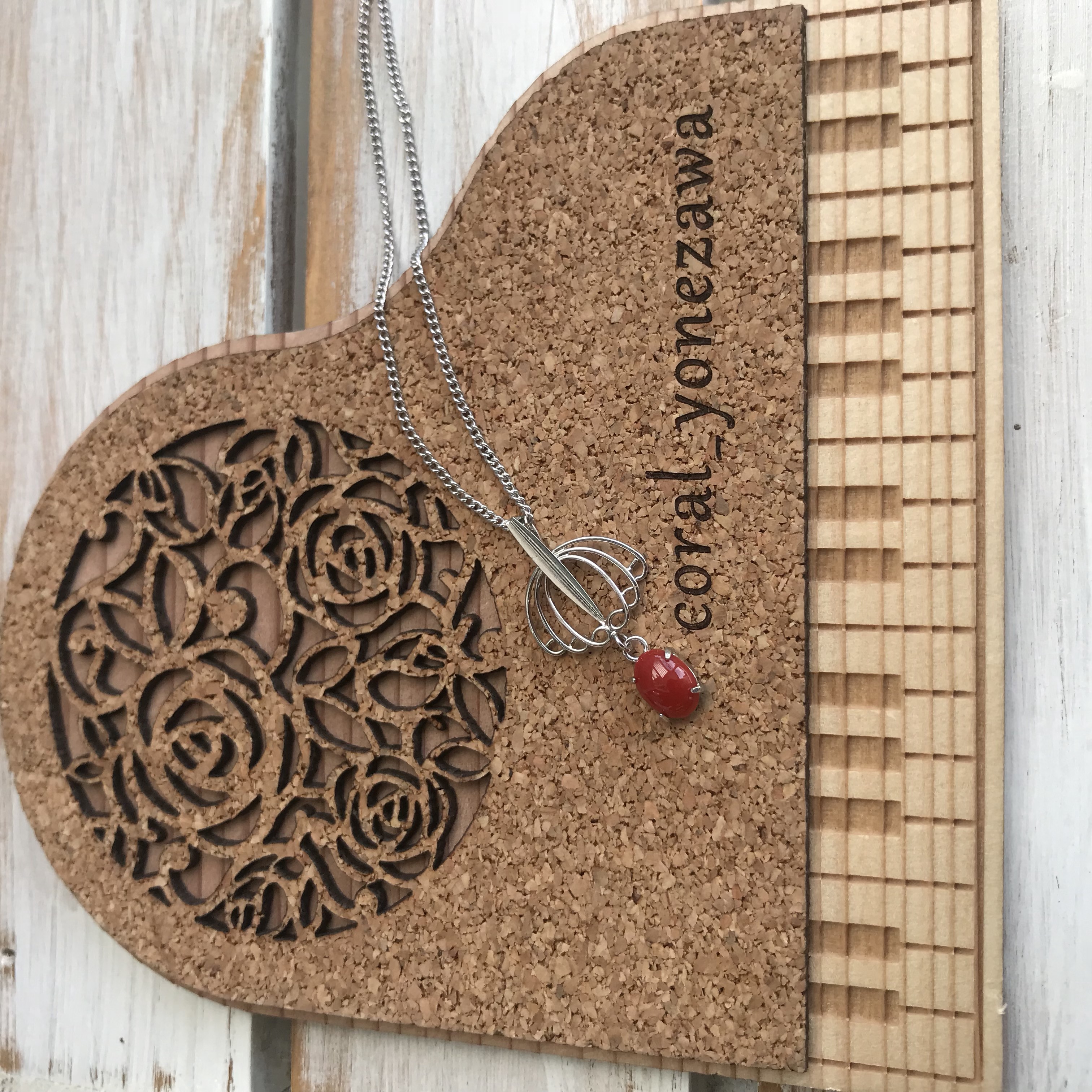 umbrella赤珊瑚ペンダント