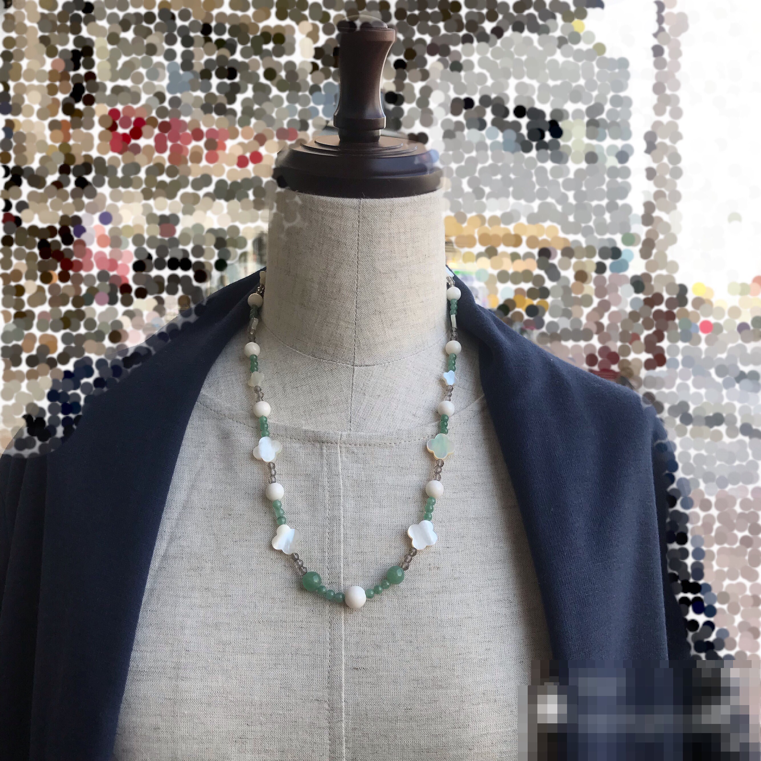 アベンチュリンが効いてます！！珊瑚オリジナルネックレス〜SＶ〜