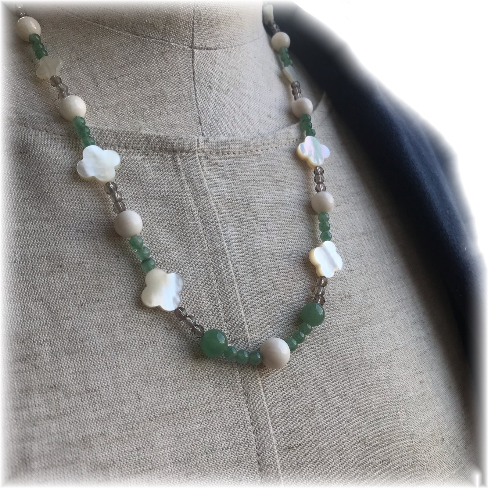 アベンチュリンが効いてます！！珊瑚オリジナルネックレス〜SＶ〜