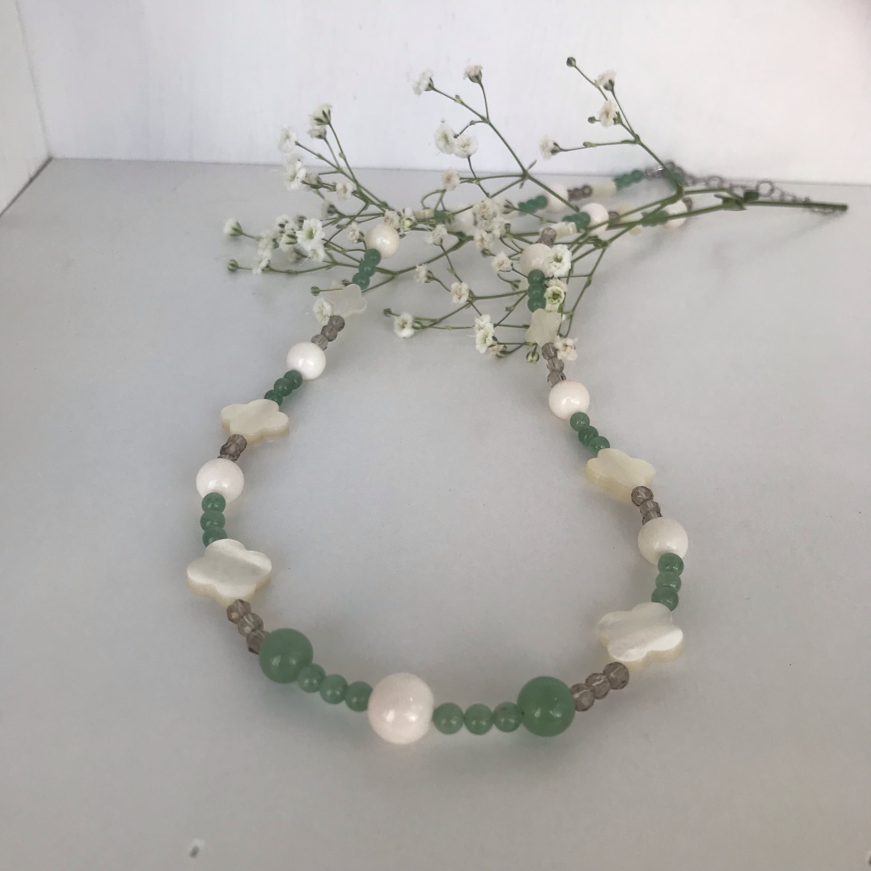 アベンチュリンが効いてます！！珊瑚オリジナルネックレス〜SＶ〜