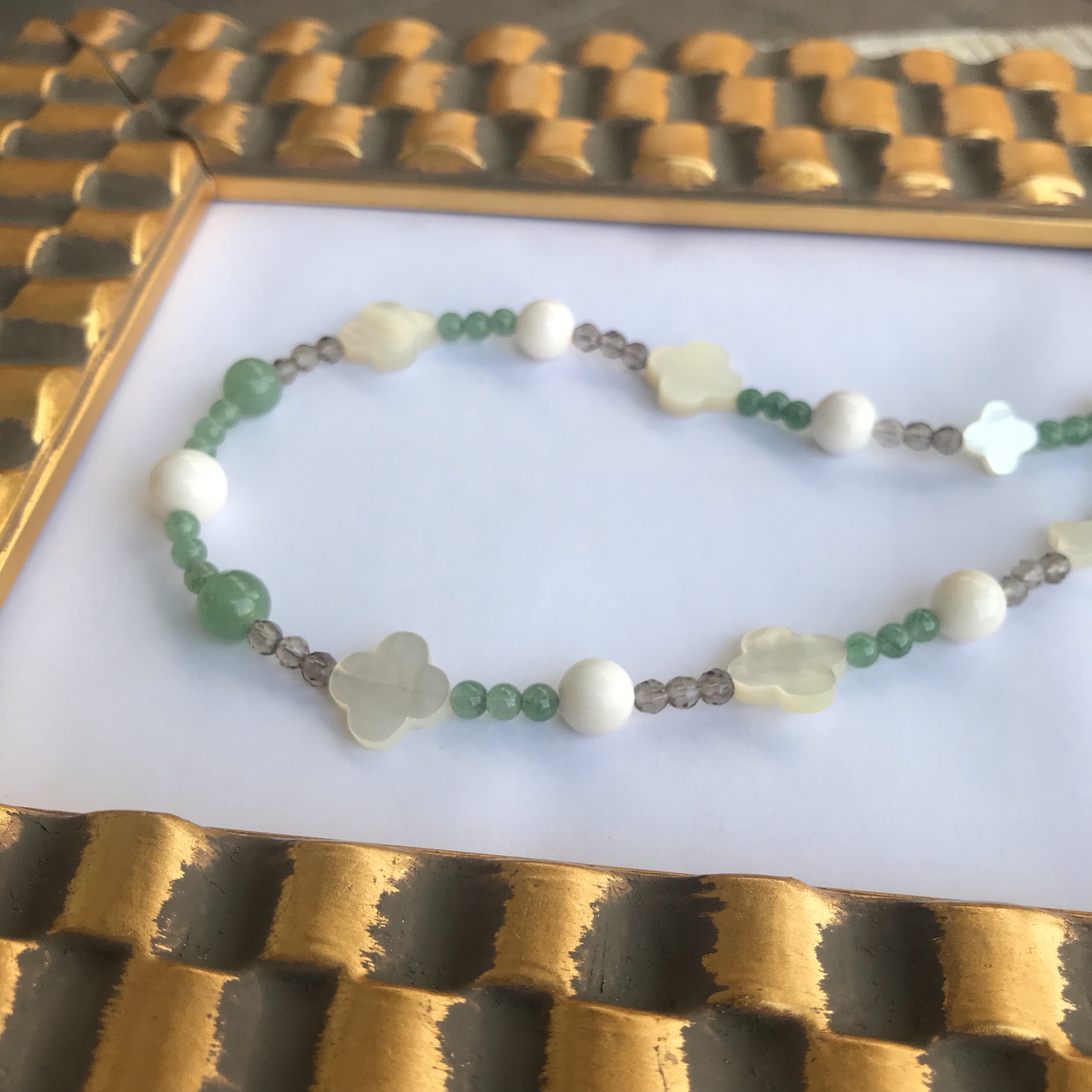 アベンチュリンが効いてます！！珊瑚オリジナルネックレス〜SＶ〜