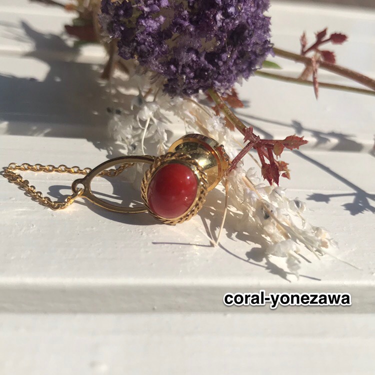 父の日ギフトに...Thank you Ｄaddy!! 〜赤珊瑚のピンタック〜