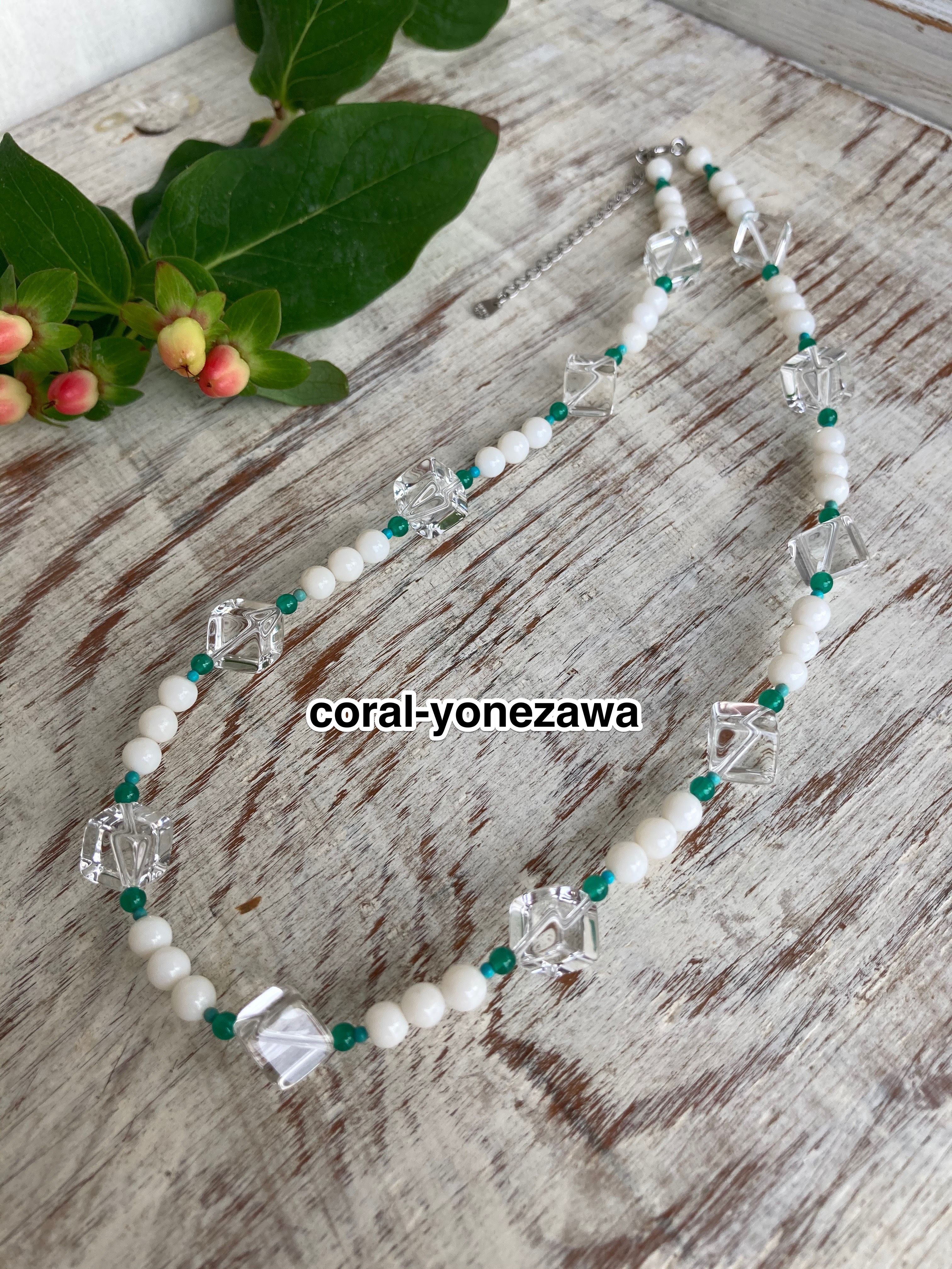 夏のSALEネックレス.白珊瑚