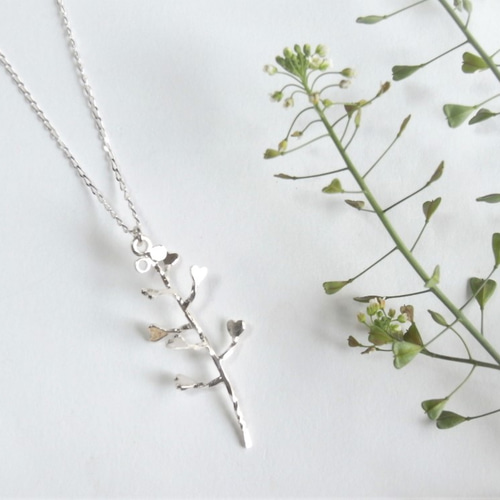 シルバーSV925 ぺんぺん草のネックレス ネックレス・ペンダント almost