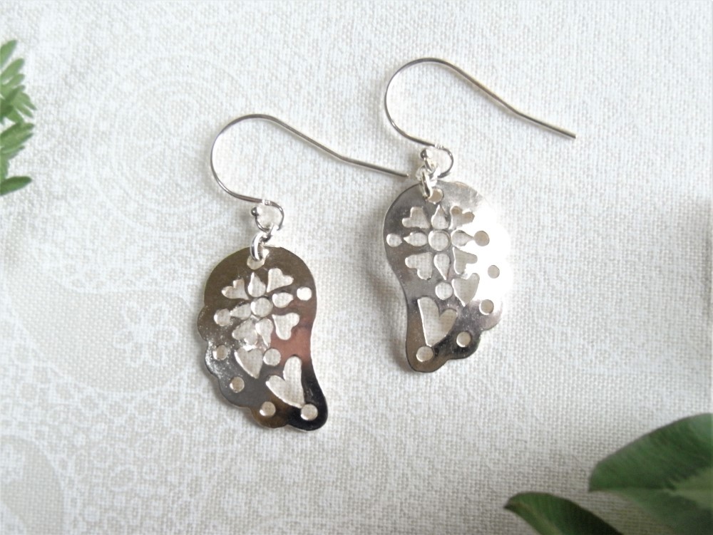 シルバーSV925　ペーズリーピアス