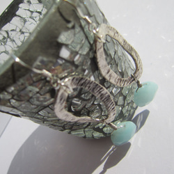 silver parts stone pierce　<blue> 2枚目の画像