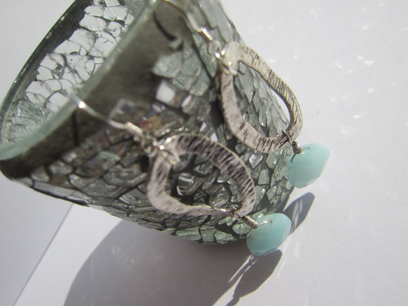 silver parts stone pierce　<blue> 2枚目の画像